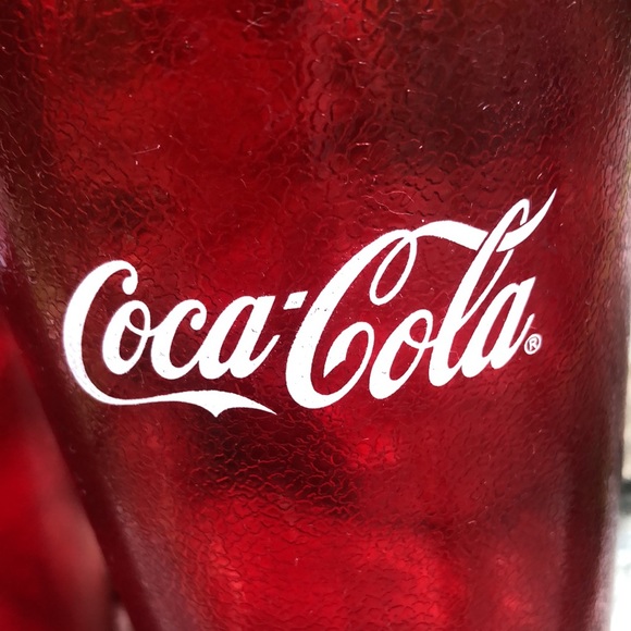 Vintage Carlisle brand Coca Cola Plastic “Pizza” Glasses-Set of two - Picture 4 of 10